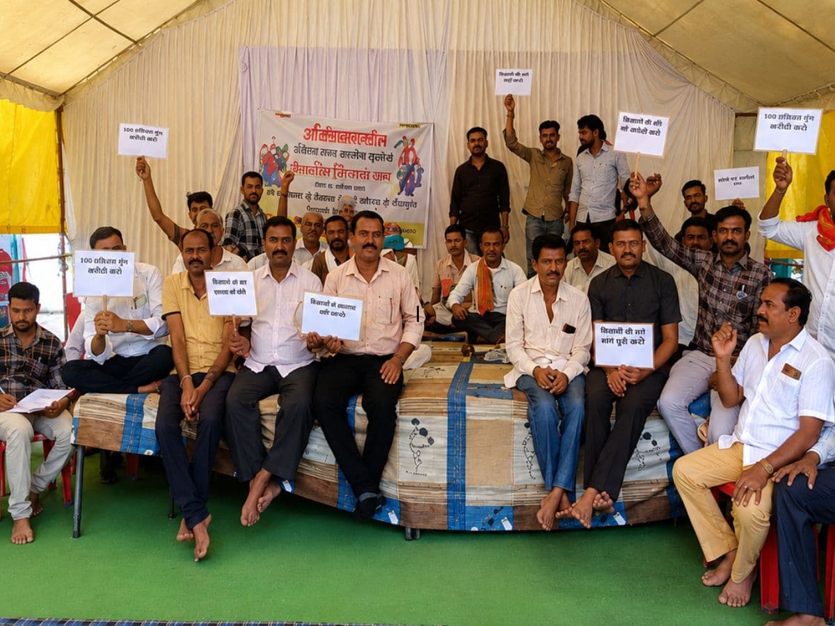 Narmadapuram Farmers Protest: 100% मूंग खरीदी की मांग पर किसानों का महाघेराव, नर्मदापुरम में हजारों किसानों का प्रदर्शन