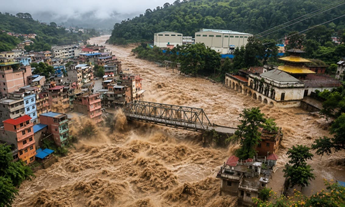 Nepal Flood: तिब्बत की बाढ़ से नेपाल में हाहाकार, कई मौतें, बिहार तक रेड अलर्ट