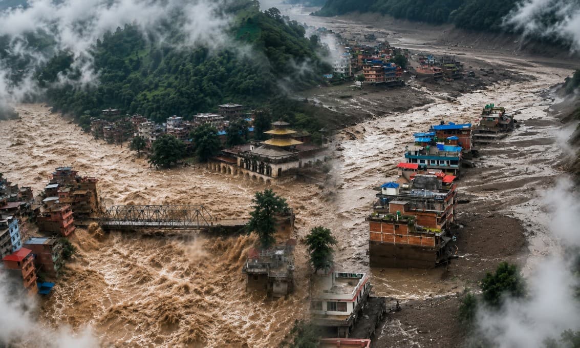 नेपाल में बाढ़ से भारी तबाही: 600 से ज्यादा की मौत, 2 हजार लोग लापता, चीन की नई चेतावनी से दहशत